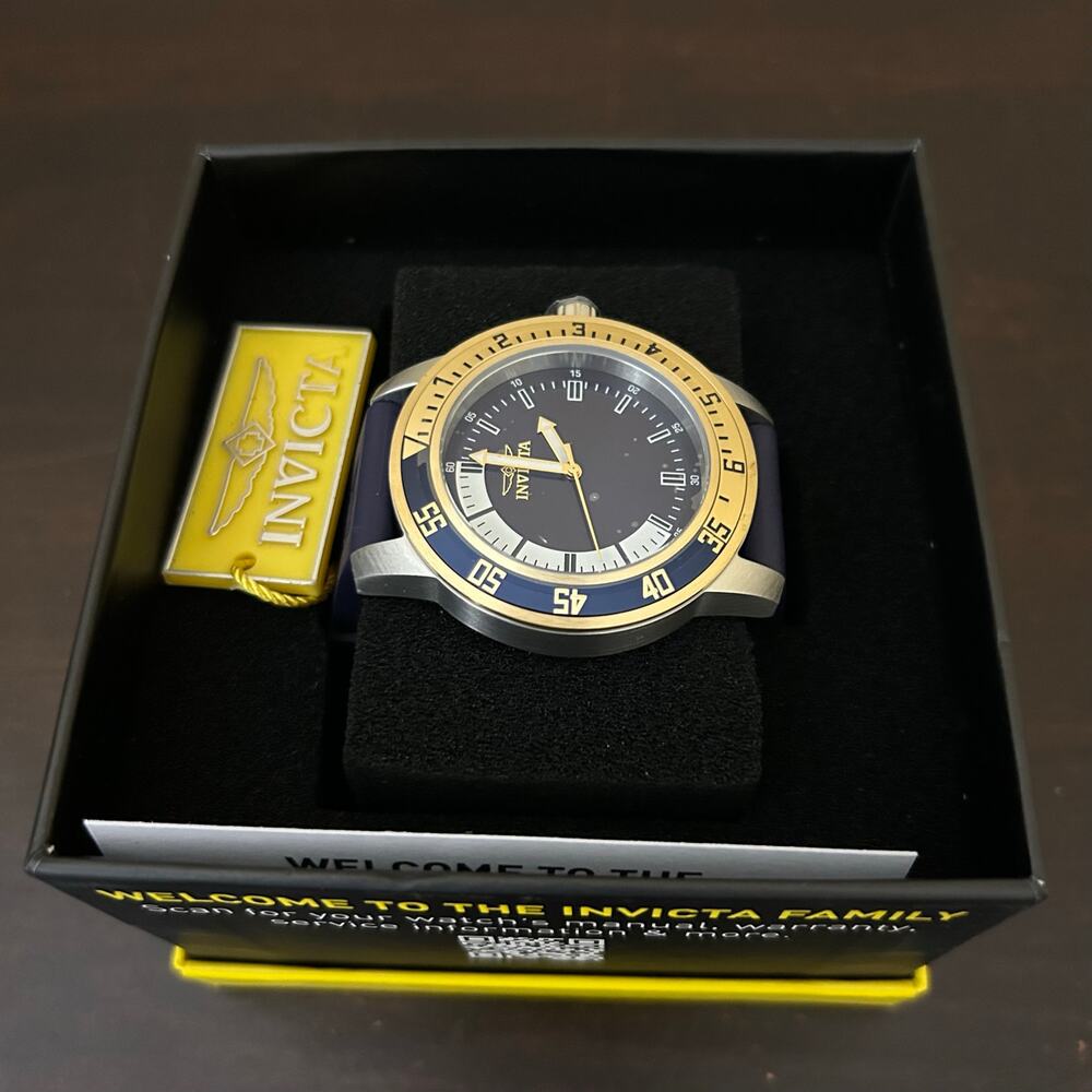 Invicta Men's‎ 12847 Specialty Blue Dial Blue Polyurethane Watch